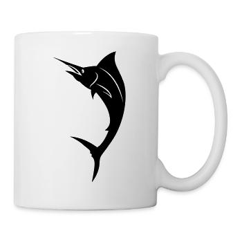 Fisch - Marlin - Tasse - Weiß - Rechts