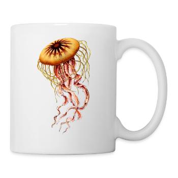 jellyfish fish jellyfish fish animal animal ocean sea - Mug - white - Right