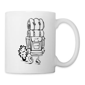 backpack suitcase backpack bag briefcase21 - Mug - white - Right