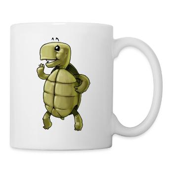schildkroete turtle tortoise reptile reptilien - Tasse - Weiß - Rechts