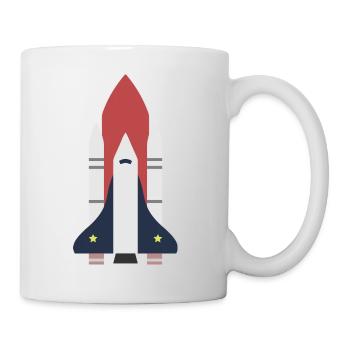 Rocket space gift idea - Mug - white - Right