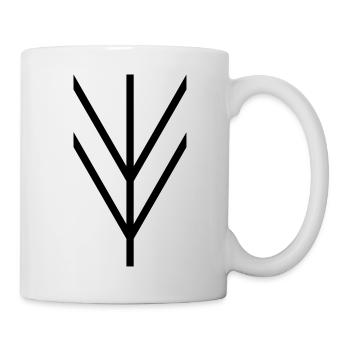 Lagertha Banner Blank - Tasse - Weiß - Rechts