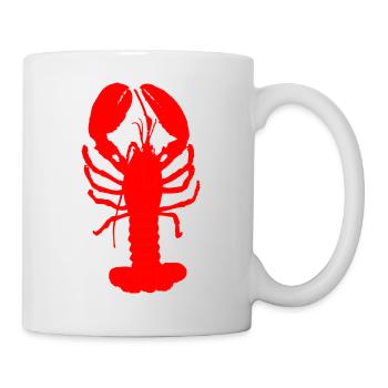 Der Hummer - Tasse - Weiß - Rechts