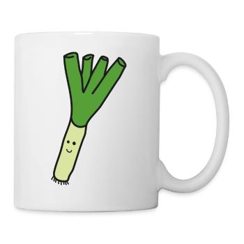 Lauch - Tasse - Weiß - Rechts
