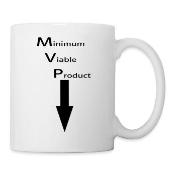 Minimum Viable Product for self-sucking - Mug - white - Right
