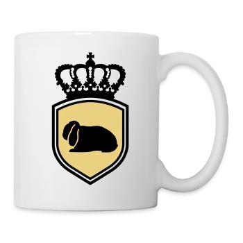 NHD emblème nain manteau de lapin de Lop de la - Mug blanc - blanc - Droite