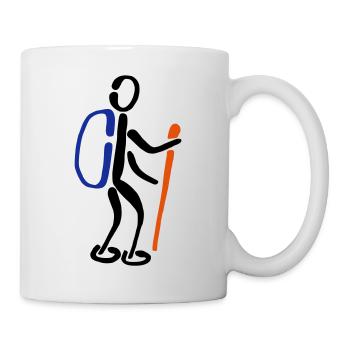 3C randonneurs à pied - Mug blanc - blanc - Droite