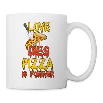 Pizza Love Food Italienne Foodjunkie Restauration rapide - Mug blanc - blanc - Droite