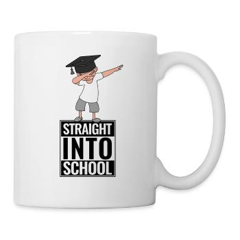 Back to School Straight Into School DAB Dabbing Boy - Mug - white - Right