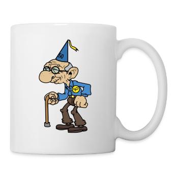50th birthday abraham - Mug - white - Right