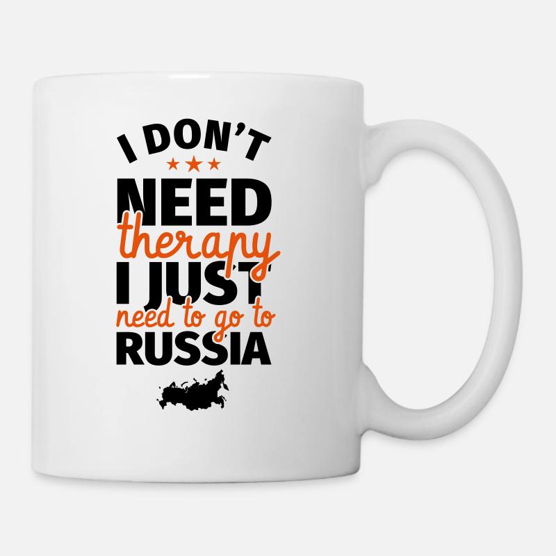 Russie Russie maison Russie amoureux cadeau - Mug blanc - blanc