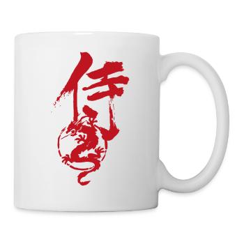 samouraï dragon - Mug blanc - blanc - Droite