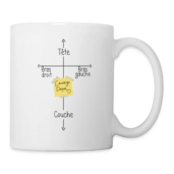 Body notice - Mug blanc - blanc - Droite