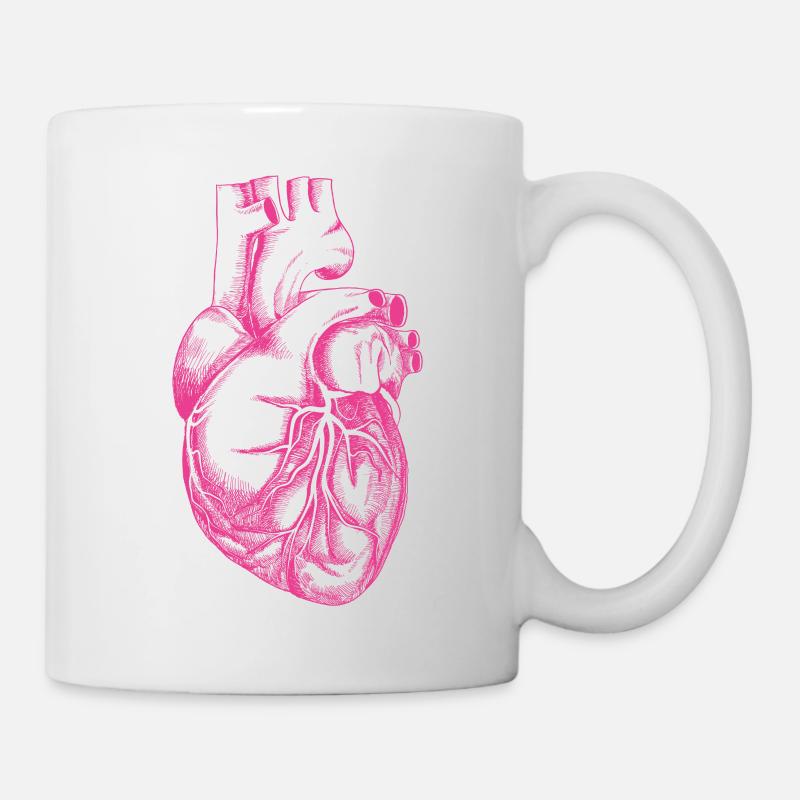 COEUR HUMAIN - Mug blanc - blanc
