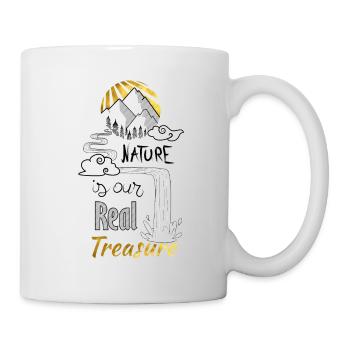 Schatz der Natur - Tasse - Weiß - Rechts