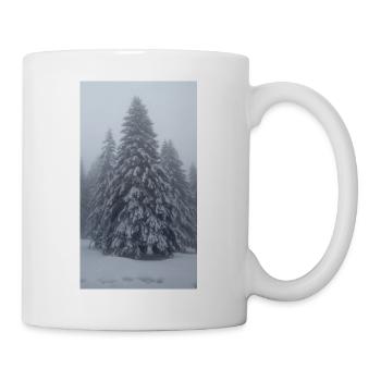 Tannenbaum im Schnee - Tasse - Weiß - Rechts