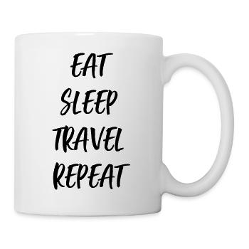 Eat Sleep Travel Repeat - Mug - white - Right