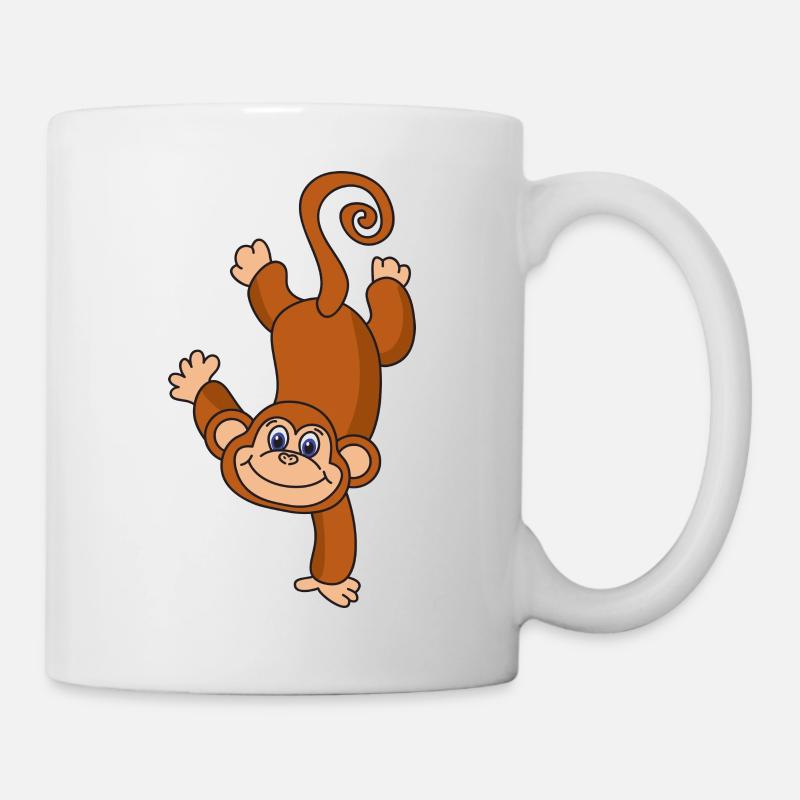 Affe - Tasse - Weiß