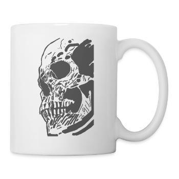 Skull, skull, skull, human, death, gift - Mug - white - Right