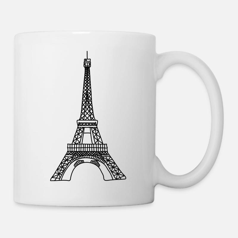 Tour Eiffel , Paris, France, Monument - Mug blanc - blanc