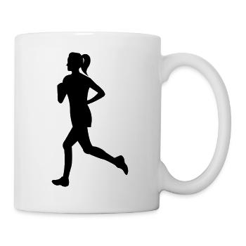 RedSunshineFitness – Running Woman - Mug - white - Right