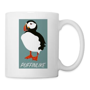 Puffin Puff Papageientaucher - Tasse - Weiß - Rechts
