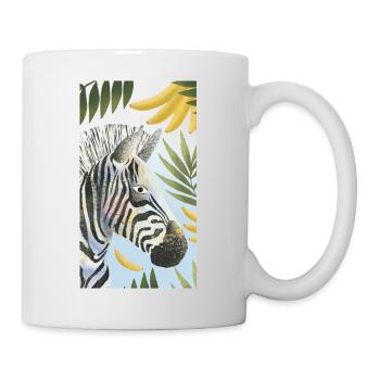 zèbre - Mug blanc - blanc - Droite