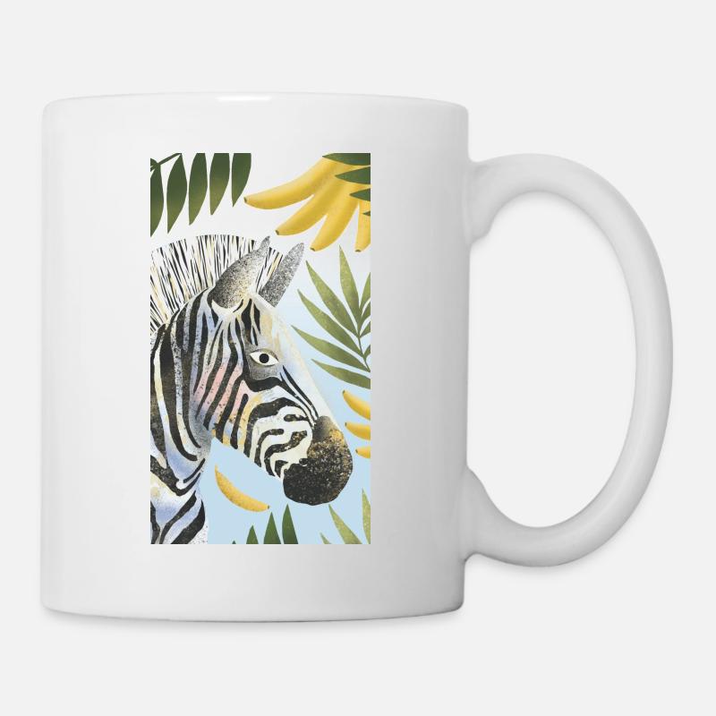 Zebra - Tasse - Weiß