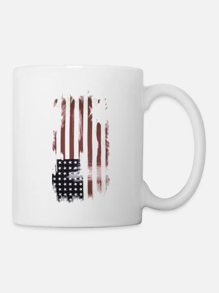USA Flag - Mug - white