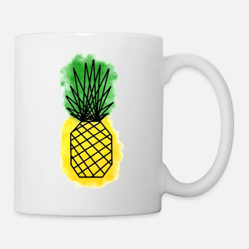 Geometric Pineapple - Mug blanc - blanc