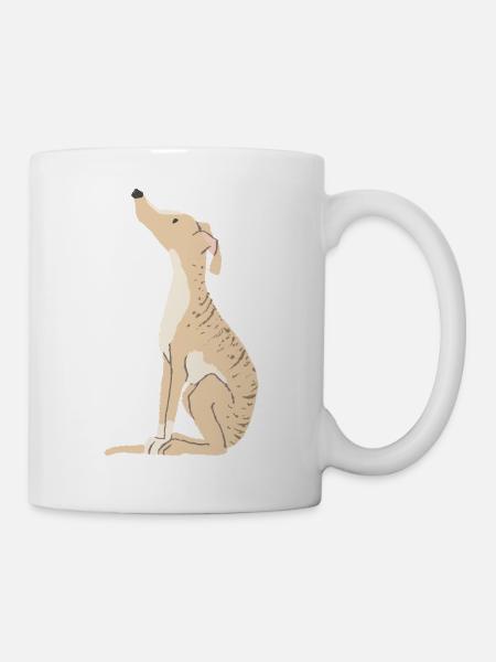 Brindle lévrier - Mug blanc - blanc