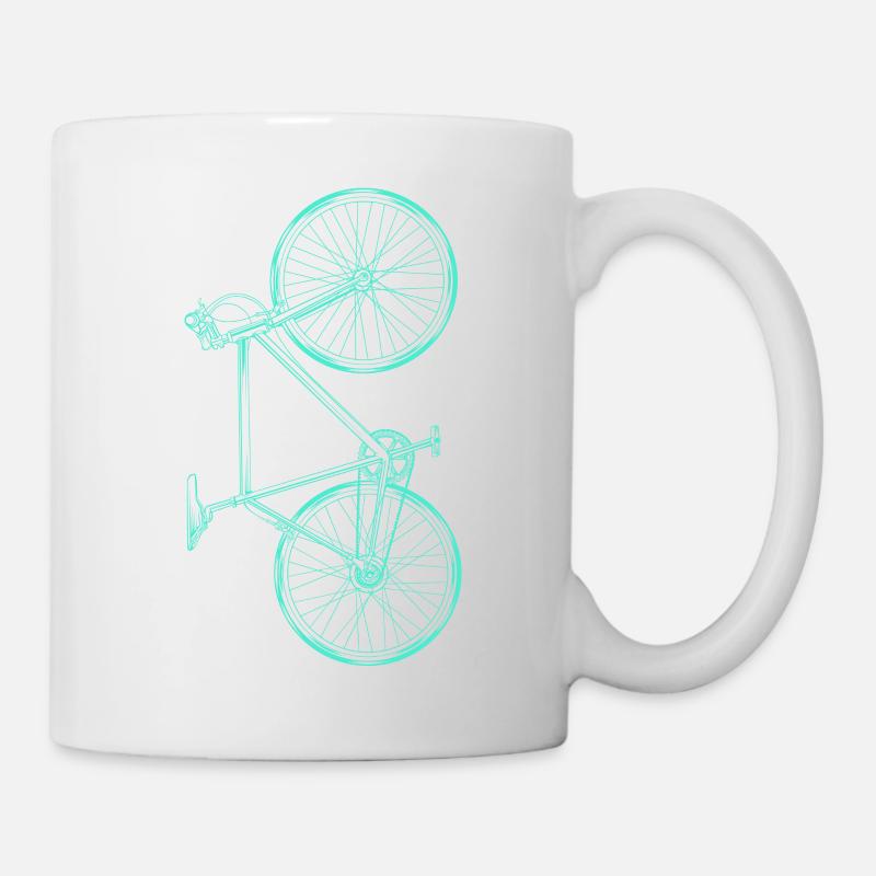 Fahrrad - Tasse - Weiß