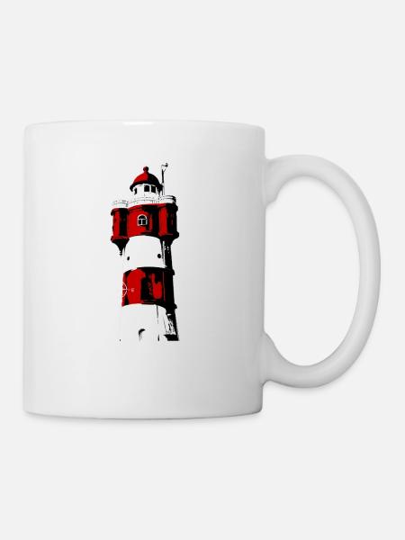 Leuchtturm Roter Sand2 - Tasse - Weiß