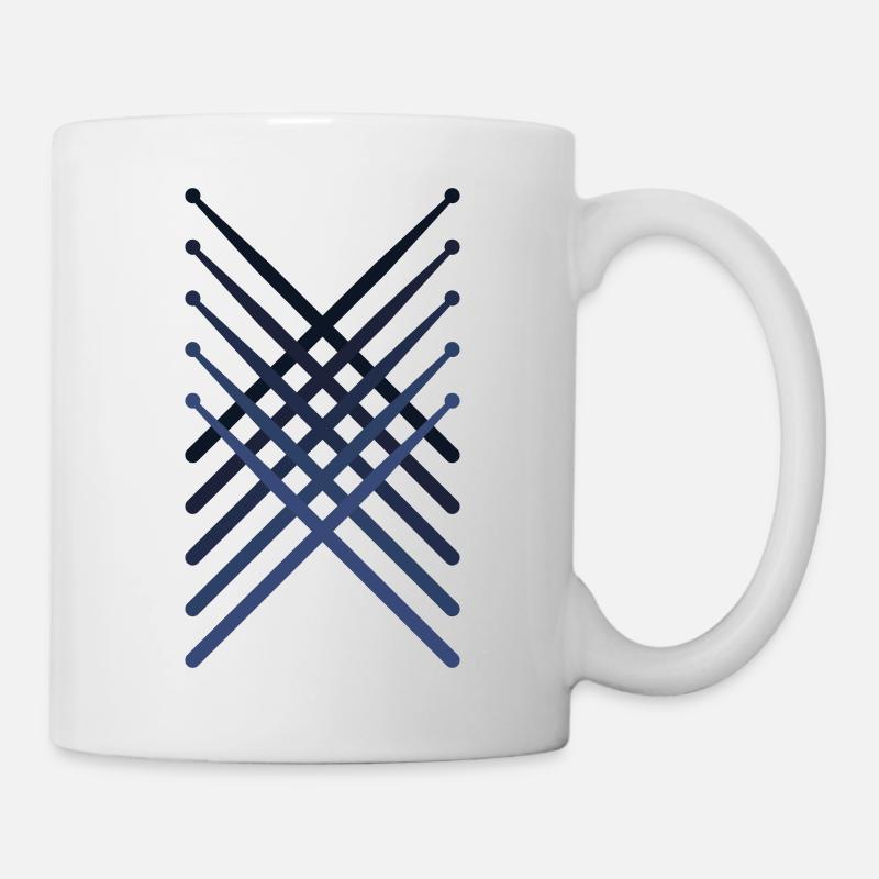 Silhouette de baguettes - Mug blanc - blanc