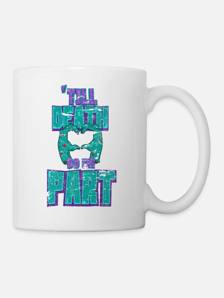 Halloween zombie couple partner - Mug - white