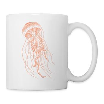 Conception de méduses - Mug blanc - blanc - Droite