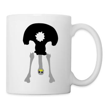 strauss_kopf_unten - Mug - white - Right