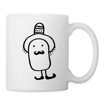 Mexicaine avec un sombrero - Mug blanc - blanc - Droite