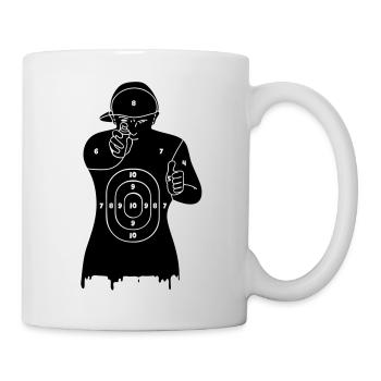 street-art objective of the police - Mug - white - Right