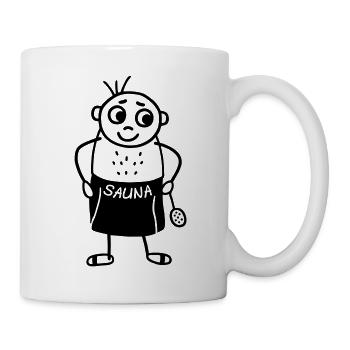 Sauna Gänger - Tasse - Weiß - Rechts