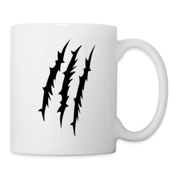 krallen - Tasse - Weiß - Rechts