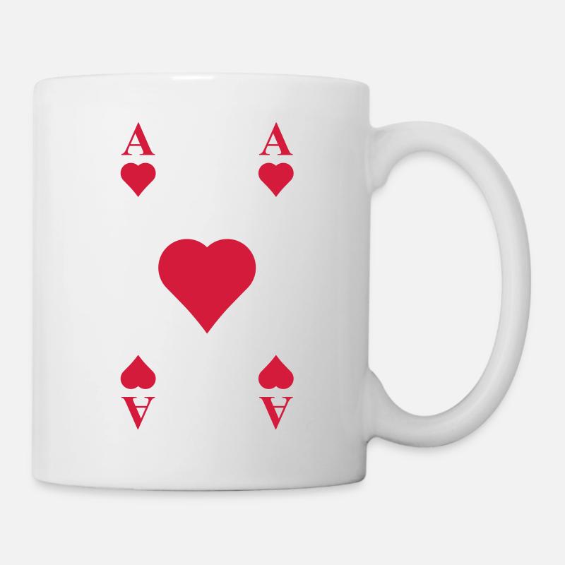 Karten - Tasse - Weiß