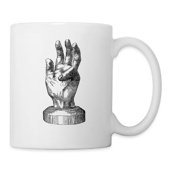 Handstatue - Tasse - Weiß - Rechts