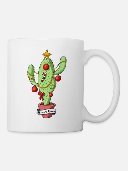 Weihnachtsbaum - Tasse - Weiß