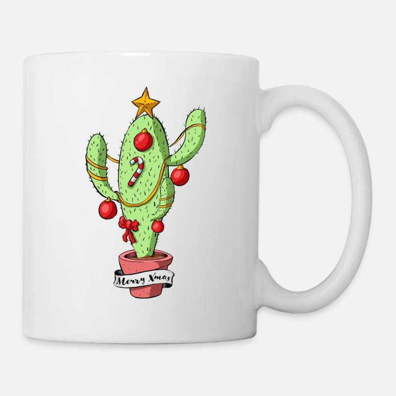 Weihnachtsbaum - Tasse - Weiß
