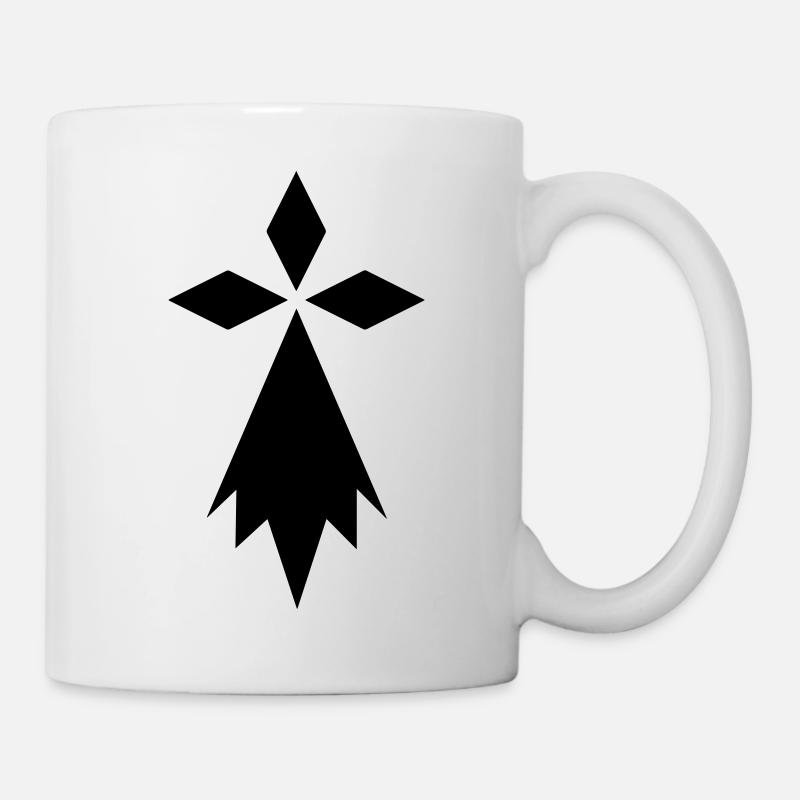 Hermine Bretagne drapeau - Mug blanc - blanc