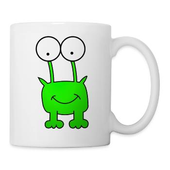 Monster in green - Mug - white - Right