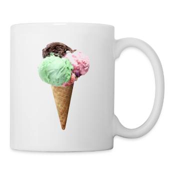 cornet de glace - Mug blanc - blanc - Droite