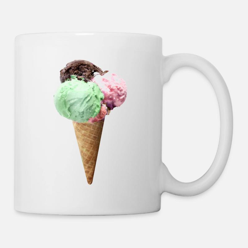 ice creme - Tasse - Weiß