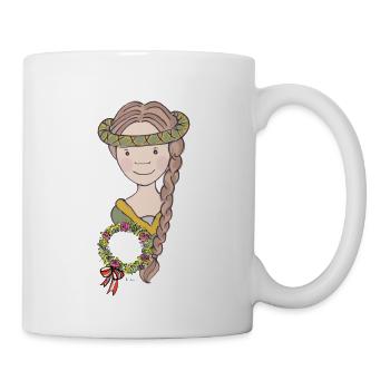 Fille médiévale - Mug blanc - blanc - Droite